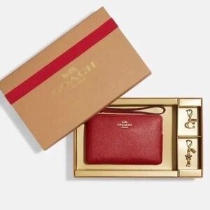 Coach Boxed Wristlet w Charms NWT